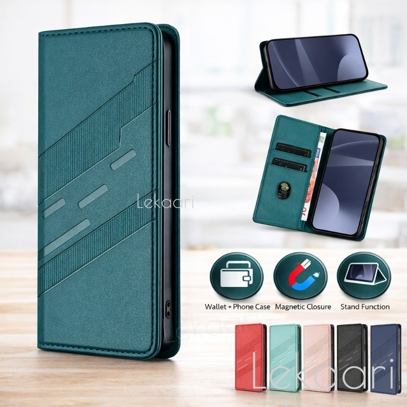 เคสกระเป๋าสตางค์แม่เหล็กสําหรับ HMD Pulse Skyline Fusion Pro Plus Leather Card Holders Slim Flip Cas