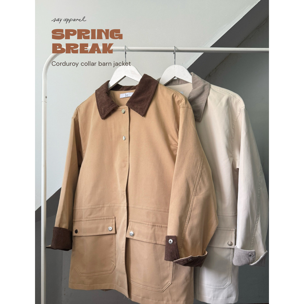 SAY APPAREL: Spring break barn jacket เสื้อแจ็กเกตตัวยาว