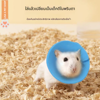 รุ่นใหม่ คอลลาร์เอลิซาเบธ EVA สำหรับสัตว์เล็ก หนูแฮมสเตอร์ กระต่าย ป้องกันเลีย กัด ข่วนหลังทำหมัน กันน้ำ คุ้มค่า ส่งเร็ว