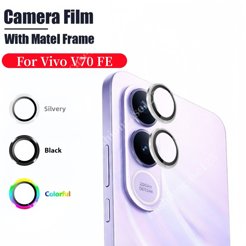 สําหรับ Vivo V70 FE กล้องฟิล์มสําหรับ Vivo V70 FE 5G V70FE 2026 แหวนโลหะป้องกัน HD เลนส์ป้องกันฟิล์ม