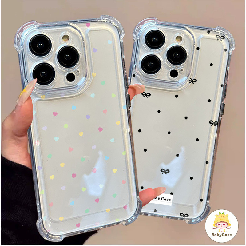 เหมาะสำหรับ IPhone 17air 7 8 16 15 12XR X XS Max 13 SE2 14 Pro Max Plus ฤดูใบไม้ผลิในบุคลิกภาพโปร่งใสขั้นสูงที่เรียบง่าย
