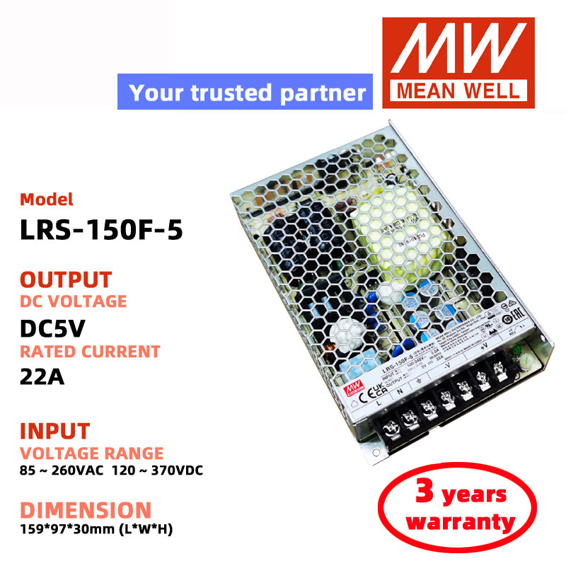 MEAN WELL LRS-150F-12 LRS-150F-5 LRS-150F-24 Switching Power Supply Meanwell DC power