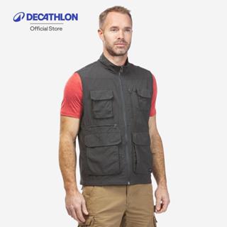 Decathlon Men'S Multi-Pocket Travel Trekking Gilet เสื้อกั๊ก…