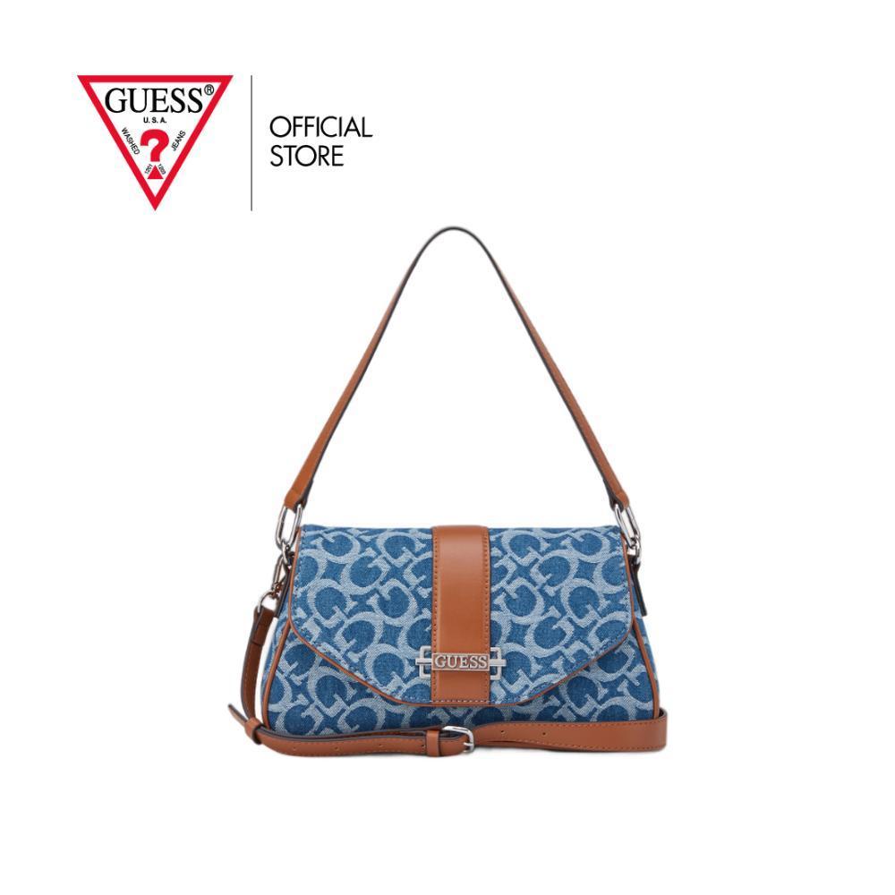 GUESS กระเป๋า รุ่น DE213220 ERIKA FLAP CROSSBODY สีฟ้า