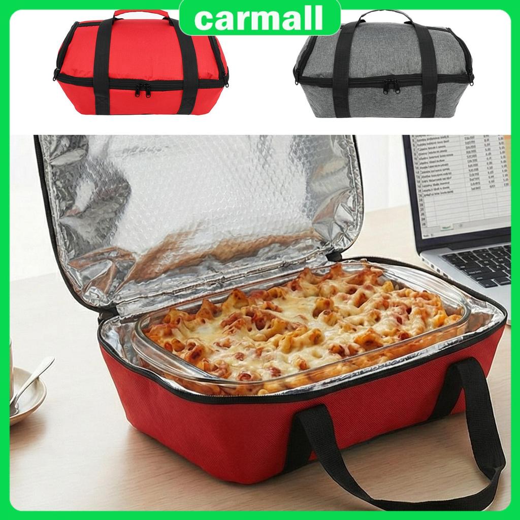 หม้อฉนวนกระเป๋าถือหม้อจานอาหาร Carrier เหมาะกับ 9 "x 13 "จานอบ Lasagna Pan SHOPSBC0627