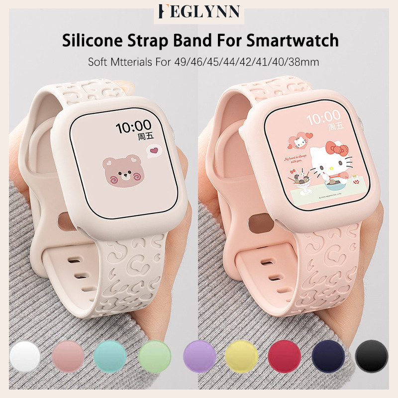 ซิลิโคนคลุม + สายรัดซิลิโคน for IWatch Apple Watch Ultra 3 2 Series 11 10 9 8 7 6 5 4 SE 3 2 49 46 45 44 42 41มม