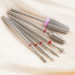 [6 ชิ้นเพชรเล็บเจาะบิตชุด] 6 ชิ้นเพชรเจาะเล็บชุด Bit, ทังสเตนเหล็กเล็บ Fil