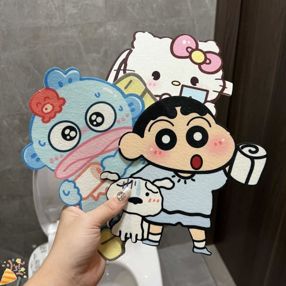 สติ๊กเกอร์ตกแต่งห้องน้ำลาย Crayon Shin-chan สุดน่ารัก สำหรับตกแต่งห้องน้ำ ช่วยดับกลิ่นไม่พึงประสงค์