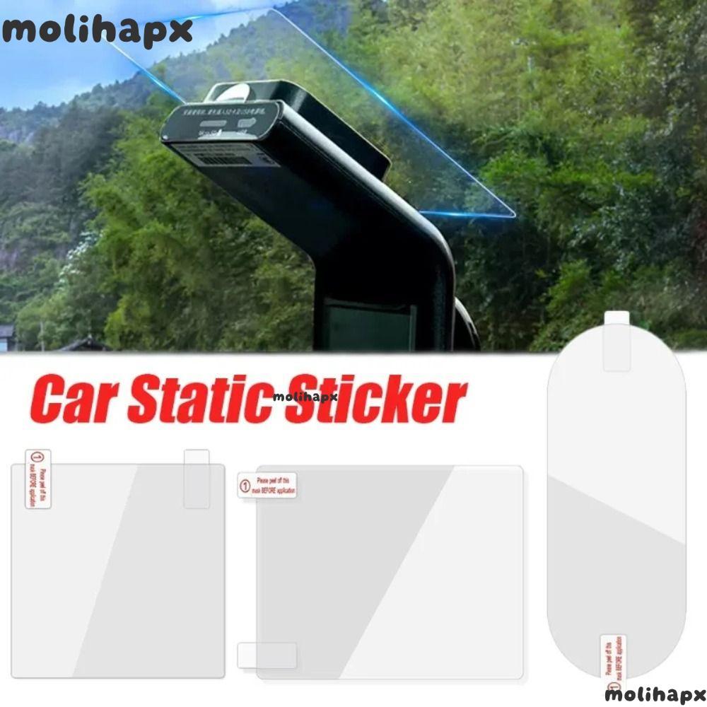 MOLIH 5 ชิ้น ETC วงเล็บแก้ไขสติกเกอร์,รถ Dash Cam สะดวกรถตรวจสอบสติกเกอร์ Applicator, Auto อุปกรณ์ตกแต่งภายในสองด้าน Traceless Static Cling ฟิล์มโปร่งใส