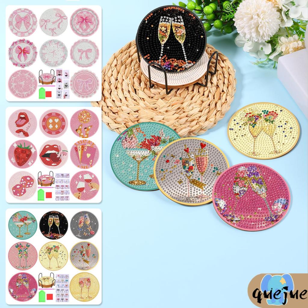 DIY Diamond Art ถ้วย Pad อุปกรณ์ Diamond Art ถ้วยชุดผู้ถือ Clay สําหรับผู้ใหญ่ SHOPQJC6926