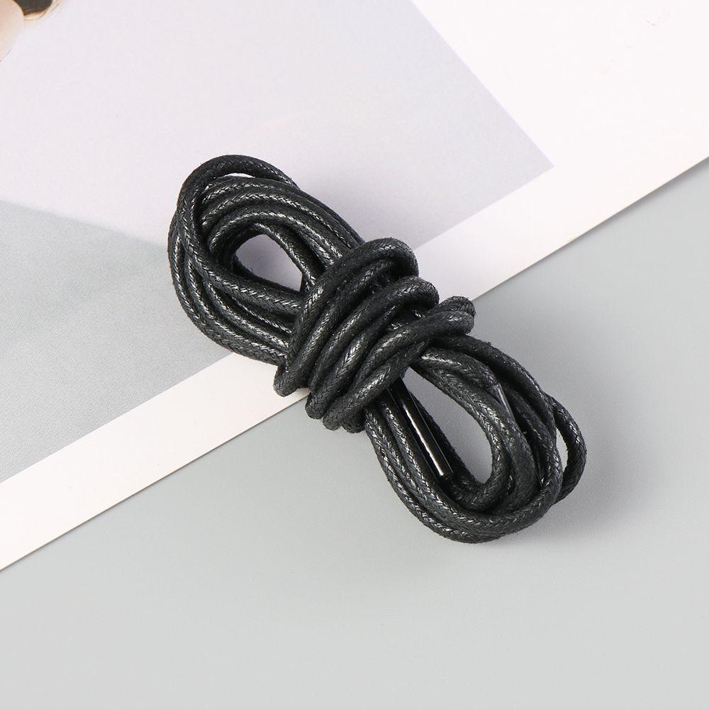 YEW เชือกผูกรองเท้าทรงกลมเคลือบแว็กซ์ 70/80/90/100ซม. อุปกรณ์รองเท้า ราคา ถูกที่สุด ดีลบีเคเค แกลเลอรีภาพที่ 7
