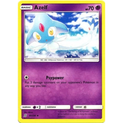 [การ์ดโปเกมอน TCG] Azelf - 85/236 - Uncommon