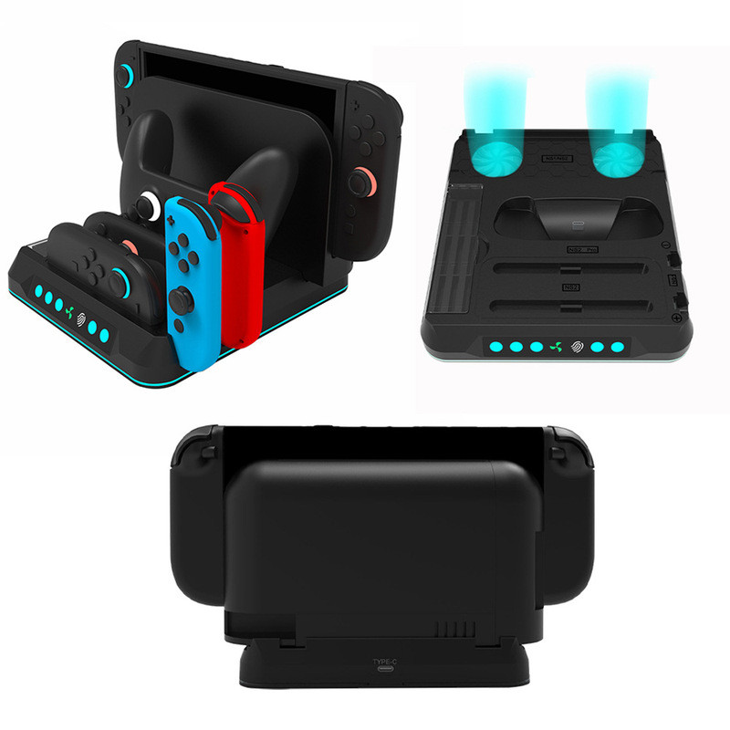 Switch2 Host Base Cooling NS2/NS/OLED/NS2 PRO Handle แท่นชาร์จสามารถเก็บการ์ดเกมได้