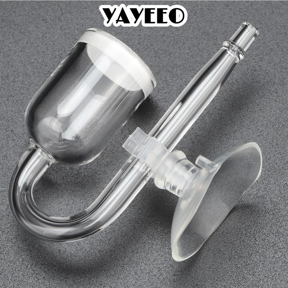 YAYEEO พิพิธภัณฑ์สัตว์น้ําแก้ว CO2 Refiner, High Transparent Diffuser CO2 ละลาย, ทนทาน Mini ขนาดแก้ว