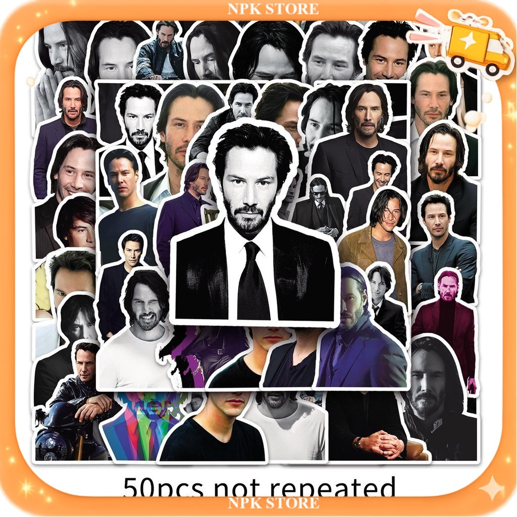 🔥🇹🇭พร้อมส่ง🇹🇭🔥 50แบบ สติกเกอร์ นักแสดง คีอานู รีฟส์ Keanu Reeves Superstar Sticker