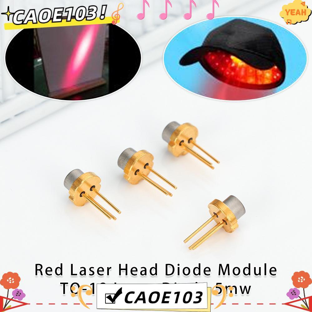 CAOE 1/2/5/10 ชิ้นหัวเลเซอร์สีแดง 5MW DIY Lab 650nm 2.2V TO-18 เลเซอร์ไดโอด