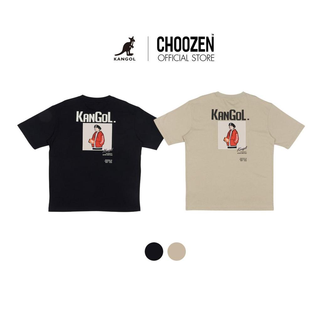 KANGOL T-Shirt เสื้อยืด ทรงโอเวอร์ไซซ์ Unisex มีลาย Kangol 64556001