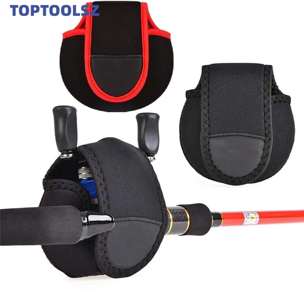 TOPTOOLS กระเป๋าสำหรับรอกตกปลาและอุปกรณ์เสริม พร้อมถุงเก็บรอกแบบดักลม ปกป้องรอกของคุณให้ปลอดภัย