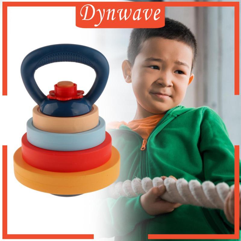 [Dynwave] Kids Kettlebell Dumbbell Fitness Set,Toddlers Workout Kettlebell Dumbbell Playset ,