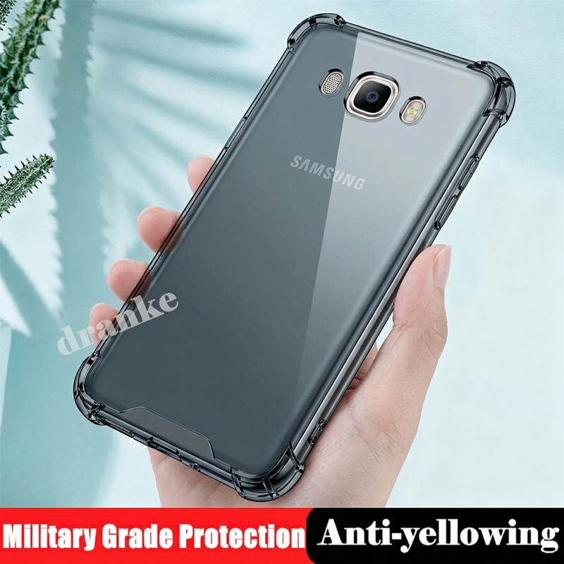 สําหรับ Samsung Galaxy J7 2016 5.5 นิ้ว SM-J710F J710G J710H J710M J710K ยืดหยุ่นซิลิโคนเหลวใสกึ่งโป