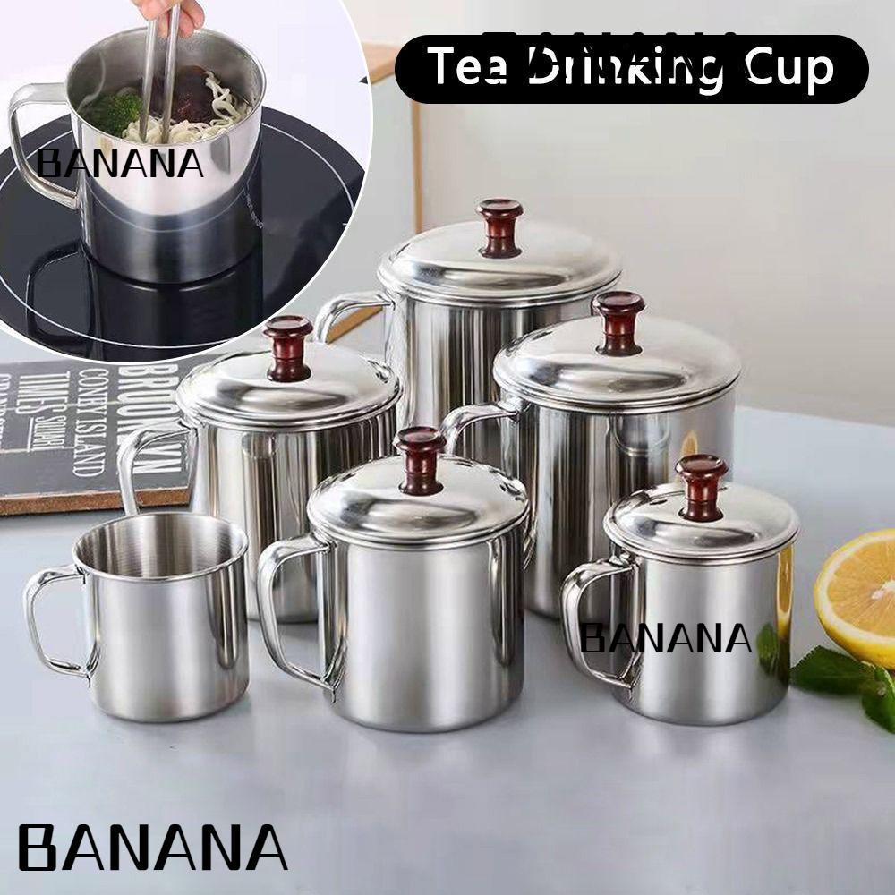BANANA1 แก้วกาแฟ Camping พร้อมฝาปิด Handle Tumbler Pint Cup