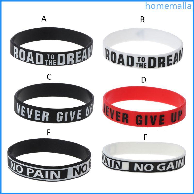 สร้อยข้อมือยางซิลิโคนสร้างแรงบันดาลใจ เหมาะสำหรับทั้งชายและหญิง