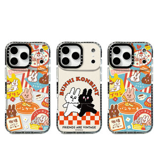 กระต่ายน่ารักแท็กเคสโทรศัพท์สําหรับ IPhone 17 Pro Max 17Air 16 15 14 13 12 11 กันกระแทกป้องกันปลอก AMWJ