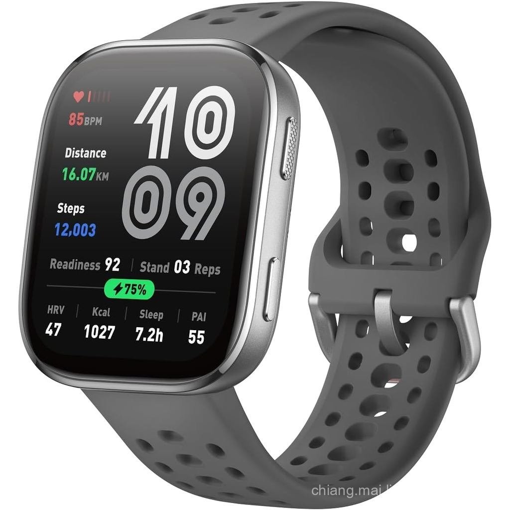 Amazfit Bip 6 สมาร์ทวอทช์ 46 มม., แบตเตอรี่ 14 วัน, จอแสดงผล AMOLED 1.97", GPS & แผนที่ฟรี, AI, โทรแ