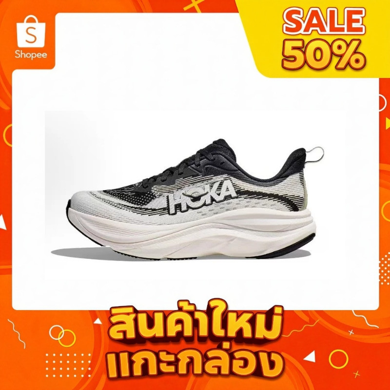 【รับประกันของแท้100%】HOKA ONE ONE SKYFLOW SKYFLOW   รองเท้าแตะผู้ชาย รองเท้าแตะ กันลื่นกลางแจ้ง