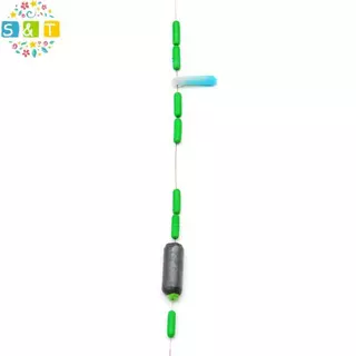[S&T] บอบเบอร์วงกลมสีน้ำเงินซิลิกอน สแตปเปอร์สำหรับสายตกปลา พร้อมทนทาน 300 ชิ้น