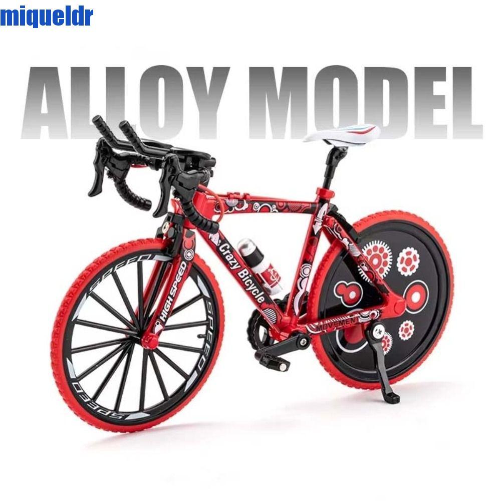 MIQUEL ของเล่นโมเดลจักรยาน, 1:8 Scale Home Decor Finger Mini Bike, ของขวัญวันเกิด TT Racing Diecast 