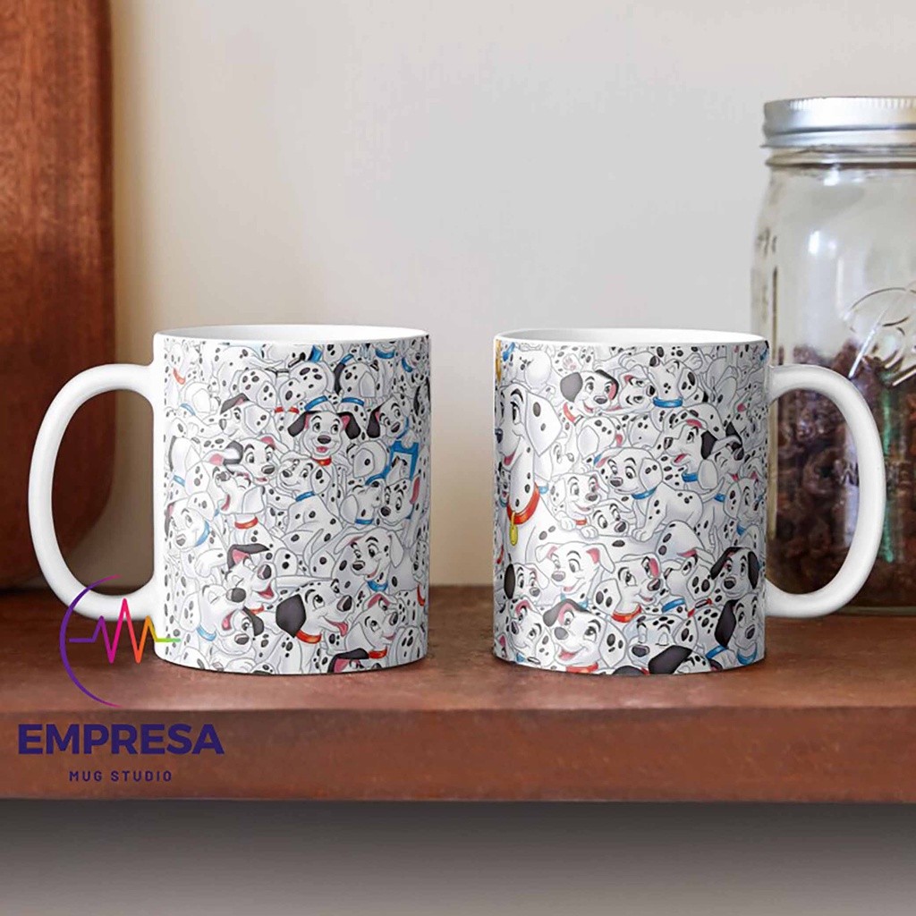 Dalmatials Dog Motif Mug แก้วเซรามิคน้ําชากาแฟ