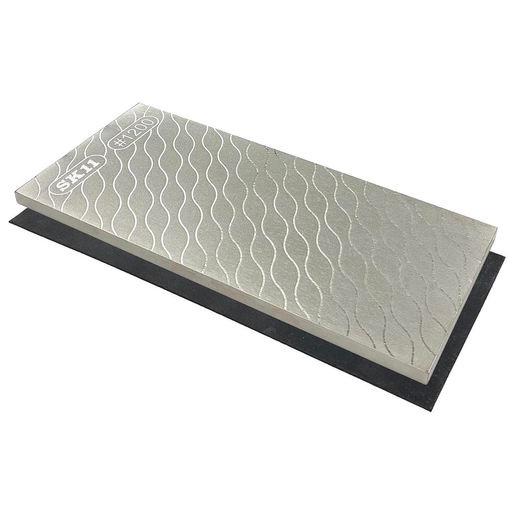 หินเจียรเพชร 2 ด้าน SK11 กว้าง 90mm เม็ด #600 (หยาบ) | SK11 Dual-Sided Diamond Sharpening Stone 90mm