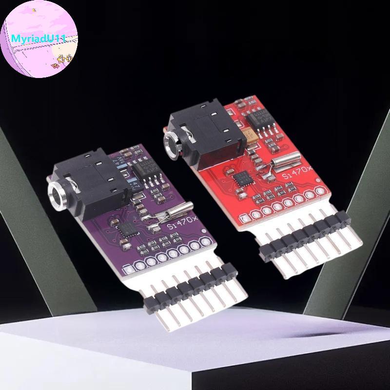 MyriadU Si4703 โมดูลรับสัญญาณวิทยุ FM พร้อมอินเทอร์เฟซ RDS I2C 3.3V สําหรับ Arduino ESP32 DIY โครงกา