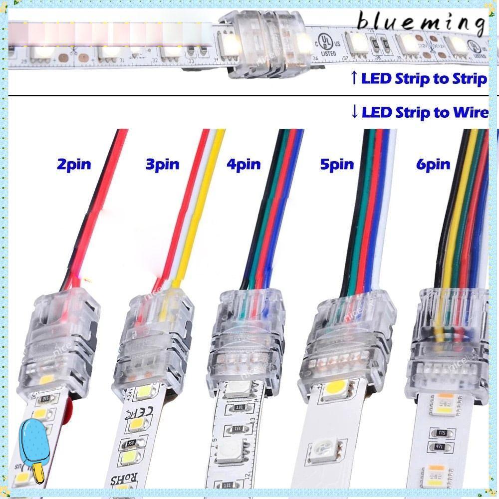BLUEMING LED Strips Connector 4pin 5pin 6pin Terminal Splice การเชื่อมต่อสายไฟ