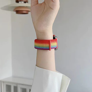 สายไนลอนหลอง for Huawei Watch Fit 5 4 3 / 5 Pro / 4 Pro สายรัดข้อมือไนล่อนปรับได้กีฬาอ่อน