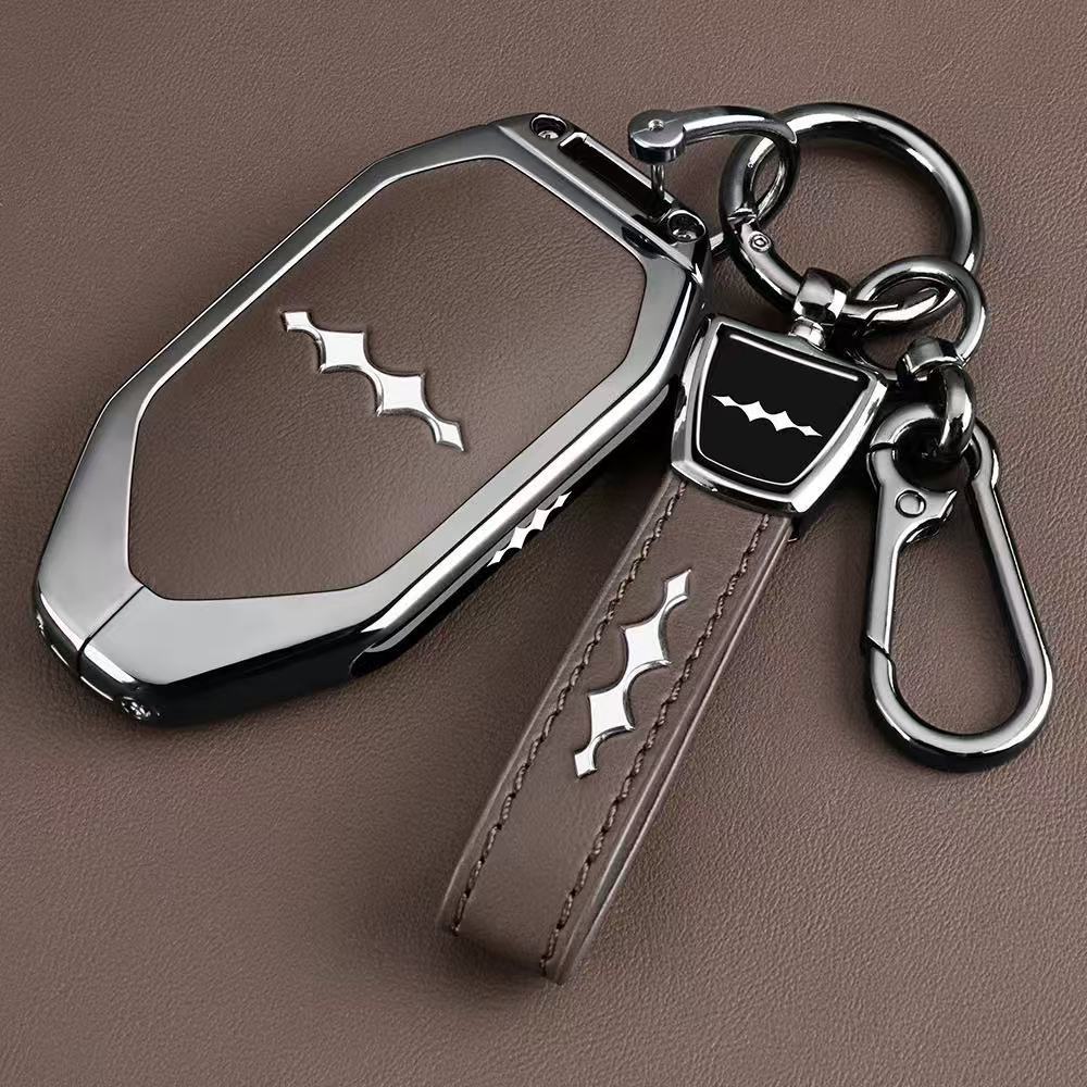 2026 DAENZA B5 เคสกุญแจ 26/2025 DIZA B8 BYD TI 7 TI 3 สไตล์ใหม่ FormulaLeopard กระเป๋ารถหัวเข็มขัดกร