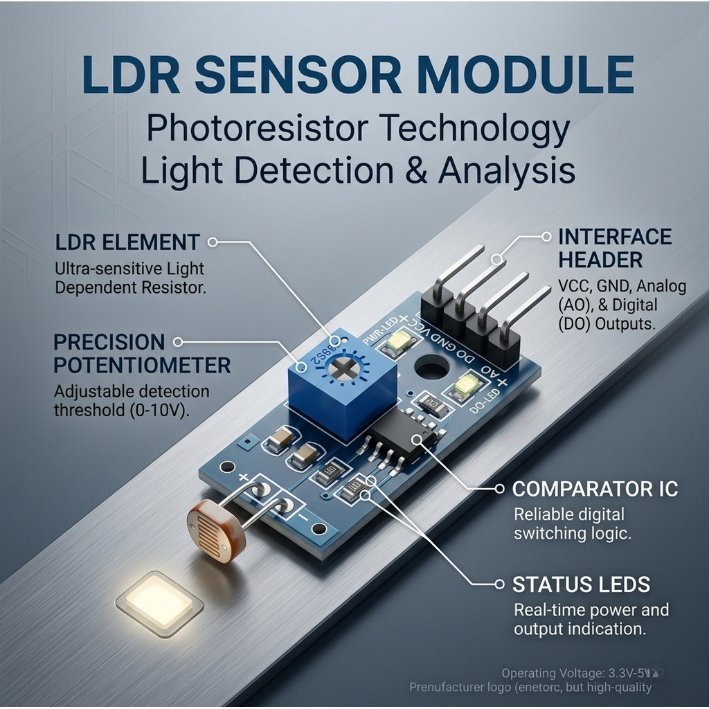 LDR Photoresistor Sensor Module โมดูลวัดแสง LDR-LM393