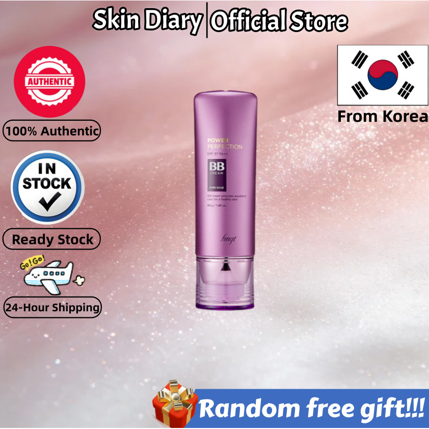 [THE FACE SHOP] Power Perfection BB Cream SPF 37 PA++ V203 Natural Beige 40g/ต่อต้านริ้วรอย กระจ่างใ