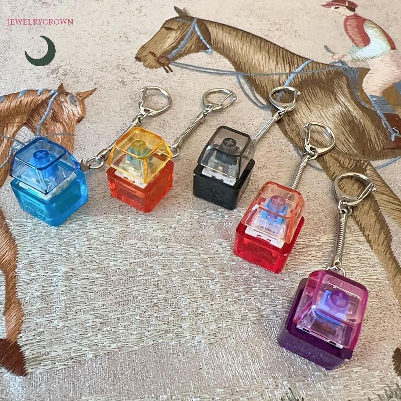 Creative Keycap พวงกุญแจ Dpression Keycap จี้คีย์บอร์ดแบบกลไก Keyswitch พวงกุญแจ Novelty Bapa ตกแต่ง