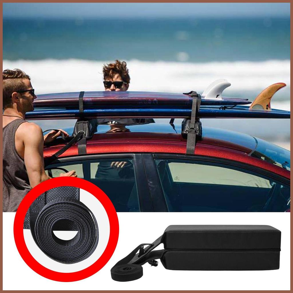 หลังคารถกระดานโต้คลื่น Rack RV หลังคา Paddle Board Rack ไม่เจาะอุปกรณ์สําหรับรถยนต์ซีดานรถบรรทุก Min