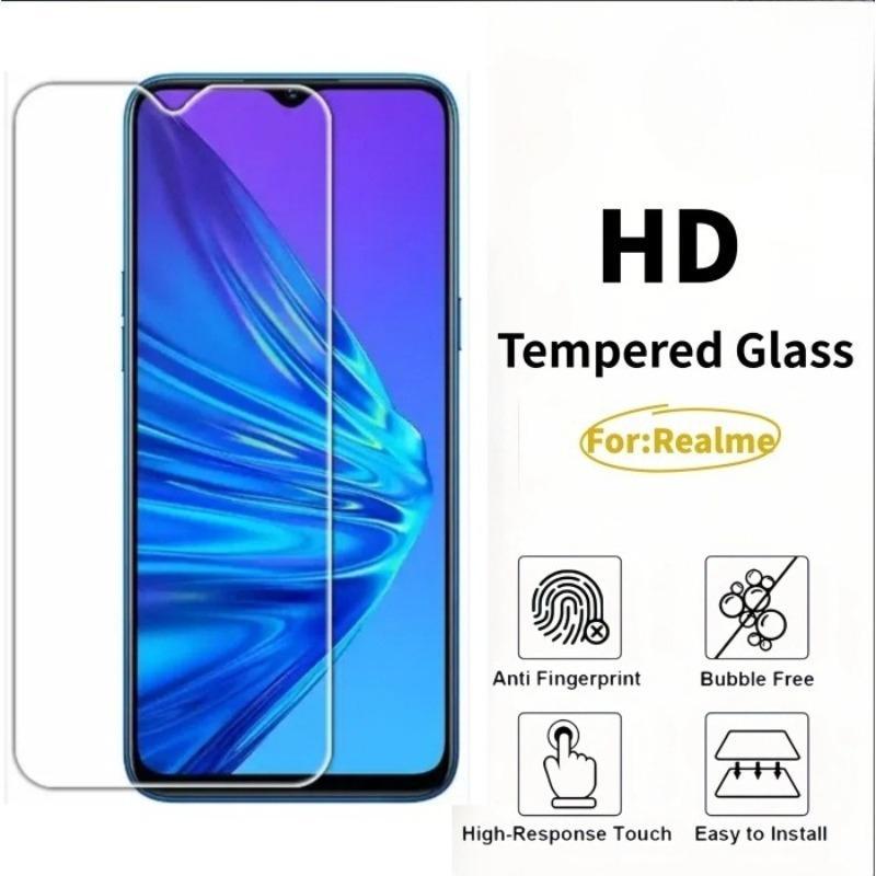 2 ชิ้นฟิล์มกระจกนิรภัยเหมาะสําหรับRealme C11 C12 C15 C55 C53 C51 C75X C67 C35 C30 C21 C25 C63 10 9 C