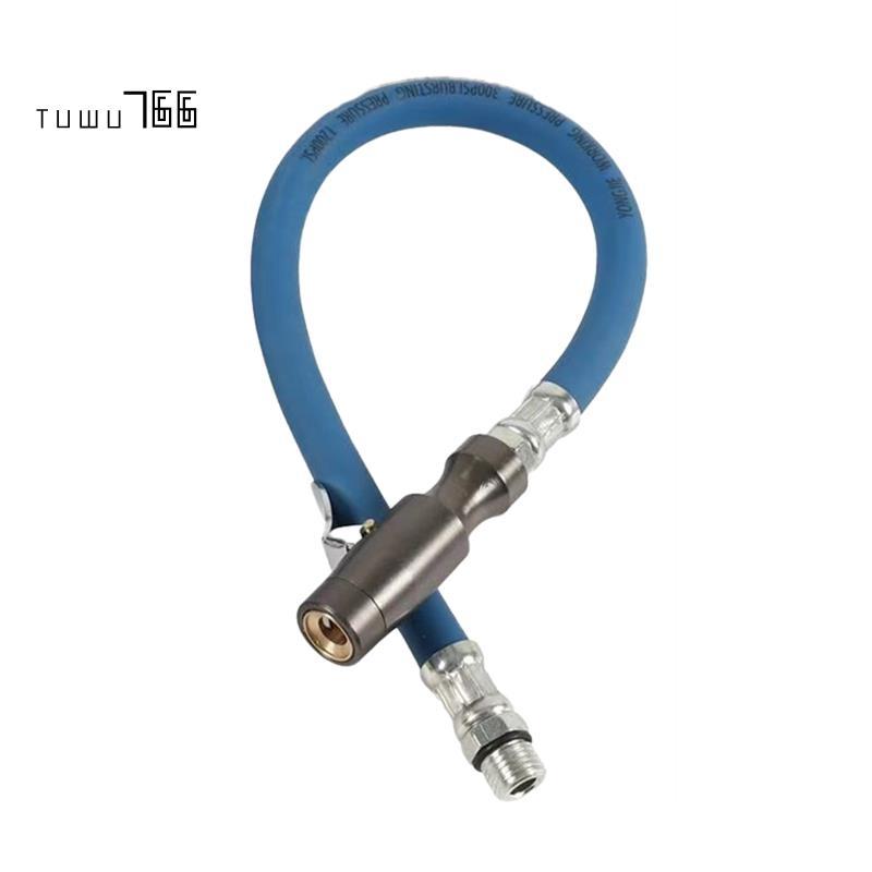 [tuwu766]Twist Type Tyre Inflator Hose Extension Tube Air Pump Adapter Tyre Inflation Locking Air Chuck for Bike Motor Vehicle