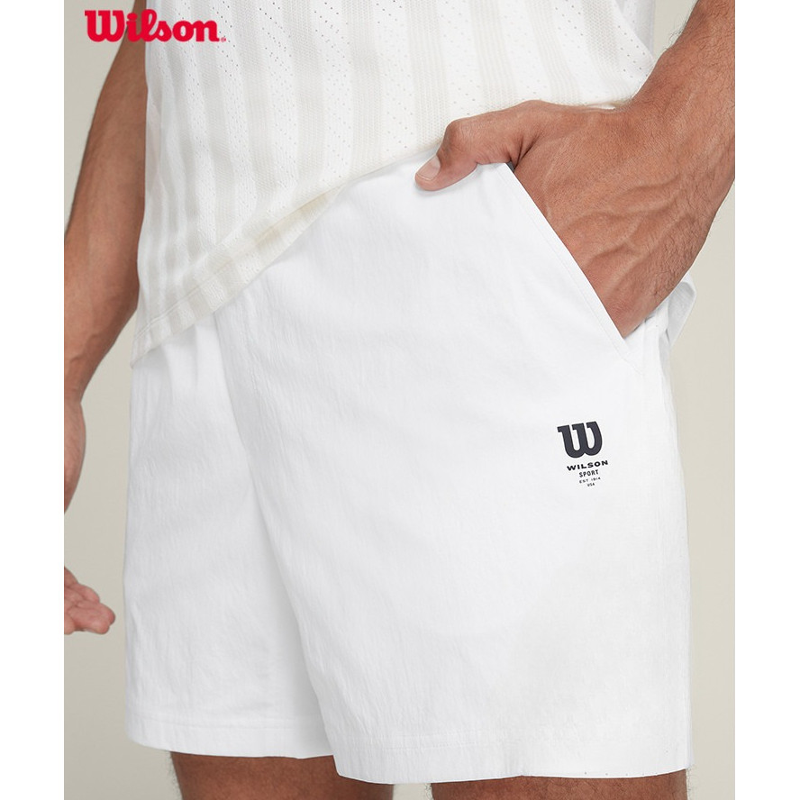 Wilson Men's Tiebreaker กางเกงขาสั้นสำหรับเทนนิสระบายอากาศได้ดี รหัส 508