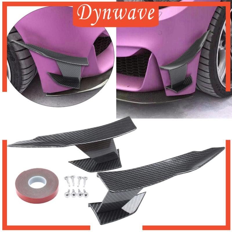 [Dynwave] ABS คาร์บอนไฟเบอร์ด้านหน้า Lip Splitter Fins Body สปอยเลอร์ Universal ด้านหลังสําหรับ BMW 