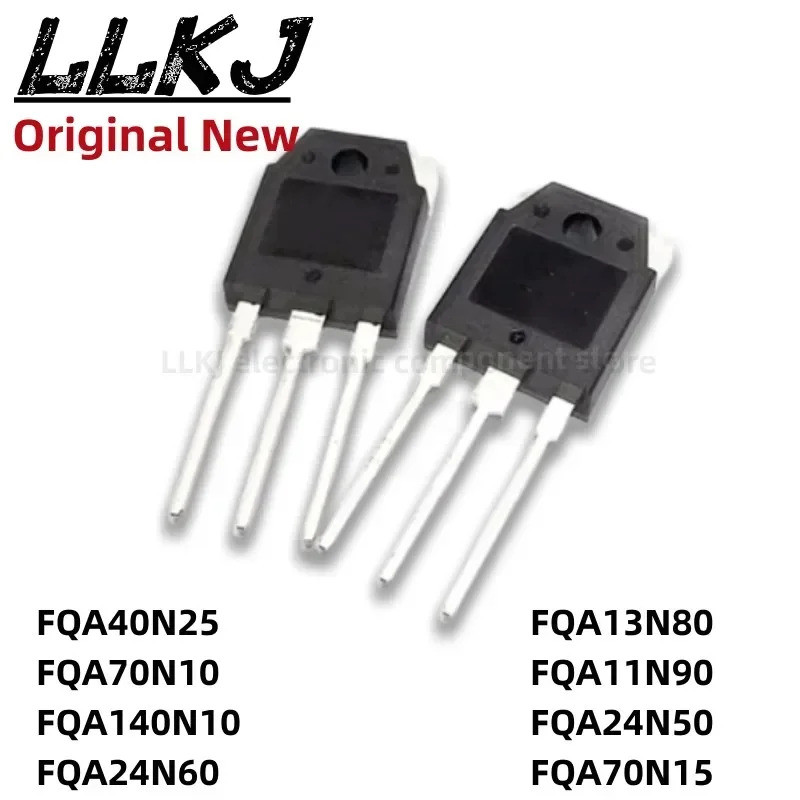 5pcs FQA40N25 FQA70N10 FQA140N10 FQA24N60 FQA13N80 FQA11N90 FQA24N50 FQA70N15 TO3P Field Effect ทราน