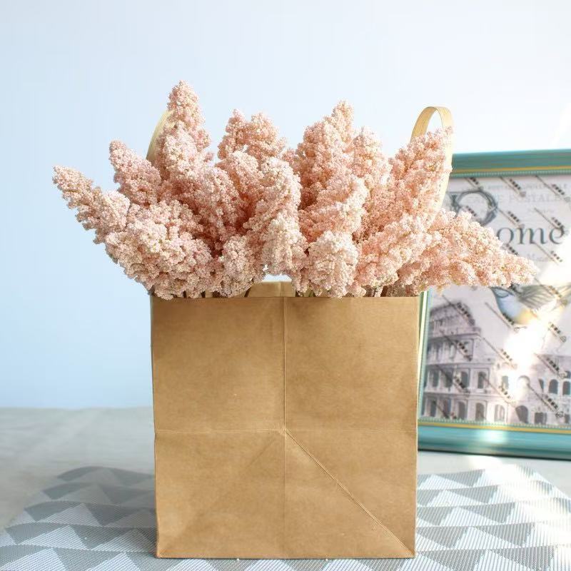 30pcs/set ความสูง30cm ช่อข้าวสาลีเทียม จัดสไตล์ธรรมชาติ สำหรับตกแต่งบ้าน ห้องสมุด งานคราฟต์ ของตกแต่งเกรดพรีเมียม