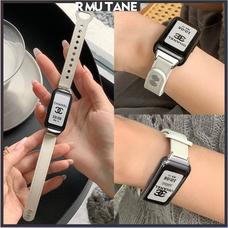 สายหนังกีฬาสำหรับ for Huawei Band 11 11 Pro สายรัดสายนาฬิกาปรับได้สำหรับ for Huawei Band 10 9 8