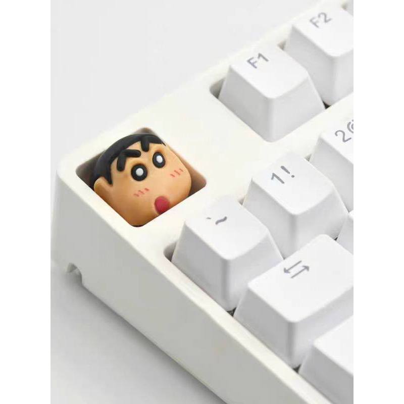 keycap keycap ใส Crayon Shin-Chan Keycap ส่วนบุคคลสามมิติ Keycap ESC Keycap Creative เรซิ่นคีย์บอร์ด