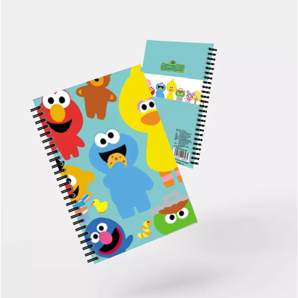 Bundanjai (หนังสือ) SST4-สมุดสันห่วง A5 : Sesame Street Baby Family Wire-bond A5 notebook (WBA5-NB-GN-404) W14.8xH21.0